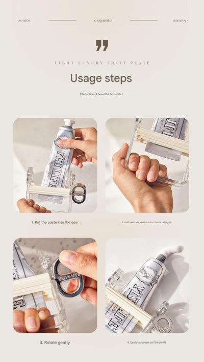 Toothpaste Dispenser, Manual, For Home Use, For Toothpaste, Facial Cleanser, Skincare Products, Hair Dye, Oil Paint.